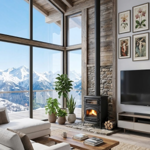 ANTARES NEW WOOD STOVE WITH OVEN